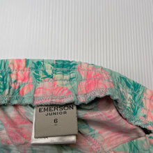 Load image into Gallery viewer, Girls Emerson, floral lightweight shorts, elasticated, FUC, size 6,  