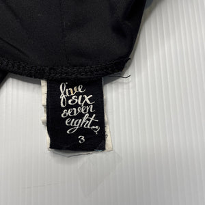 Girls FIVE SIX SEVEN EIGHT, black dance shorts, EUC, size 3,  