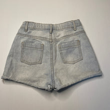 Load image into Gallery viewer, Girls Cotton On, distressed denim shorts, adjustable, FUC, size 6,  