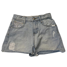 Load image into Gallery viewer, Girls Cotton On, distressed denim shorts, adjustable, GUC, size 6,  