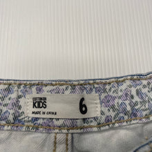 Load image into Gallery viewer, Girls Cotton On, distressed denim shorts, adjustable, GUC, size 6,  