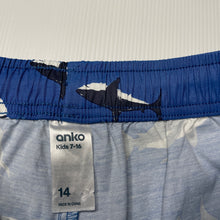 Load image into Gallery viewer, Boys Anko, lightweight stretch board shorts, elasticated, EUC, size 14,  