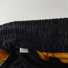 Load image into Gallery viewer, Boys yellow &amp; black, sports shorts, elasticated, EUC, size 10,  