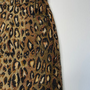 Girls NEON HART, woven animal print skirt, L: 37cm, W: 33cm across, GUC, size 10-12,  