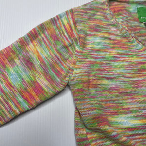 Girls Fred Bare, colourful cotton cross-over cardigan, EUC, size 0,  