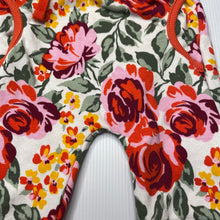 Load image into Gallery viewer, Girls Baby Berry, fleece lined floral pants / bottoms, elasticated, EUC, size 00,  