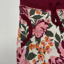 Load image into Gallery viewer, Girls Baby Berry, fleece lined floral pants / bottoms, elasticated, GUC, size 00,  