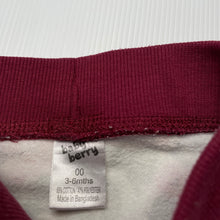 Load image into Gallery viewer, Girls Baby Berry, fleece lined floral pants / bottoms, elasticated, GUC, size 00,  