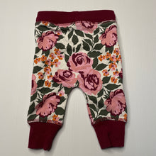 Load image into Gallery viewer, Girls Baby Berry, fleece lined floral pants / bottoms, elasticated, GUC, size 00,  