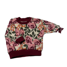 Load image into Gallery viewer, Girls Baby Berry, fleece lined floral sweater / jumper, GUC, size 00,  