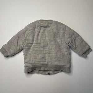 unisex Seed, wadded cotton zip up jacket, light marks, FUC, size 0,  