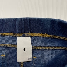 Load image into Gallery viewer, Girls Target, denim leggings / bottoms, elasticated, GUC, size 1,  