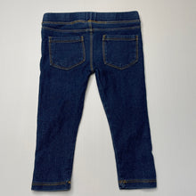 Load image into Gallery viewer, Girls Target, denim leggings / bottoms, elasticated, GUC, size 1,  