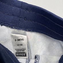 Load image into Gallery viewer, Girls Bonds, navy floral track pants / bottoms, elasticated, EUC, size 000,  
