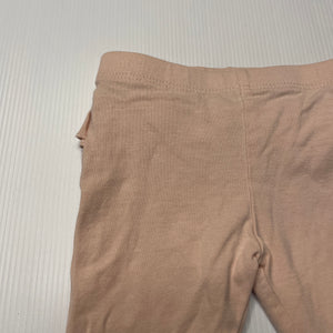 Girls Anko, pink ruffle leggings / bottoms, EUC, size 000,  