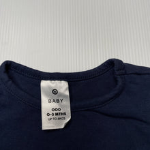 Load image into Gallery viewer, unisex Target, navy stretchy t-shirt / top, GUC, size 000,  