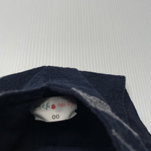 Load image into Gallery viewer, Boys Jack &amp; Milly, lined navy cotton overalls, EUC, size 00,  