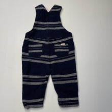 Load image into Gallery viewer, Boys Jack &amp; Milly, lined navy cotton overalls, EUC, size 00,  