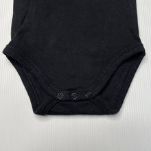 Load image into Gallery viewer, unisex Anko, black cotton bodysuit / romper, EUC, size 00,  
