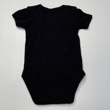 Load image into Gallery viewer, unisex Anko, black cotton bodysuit / romper, EUC, size 00,  