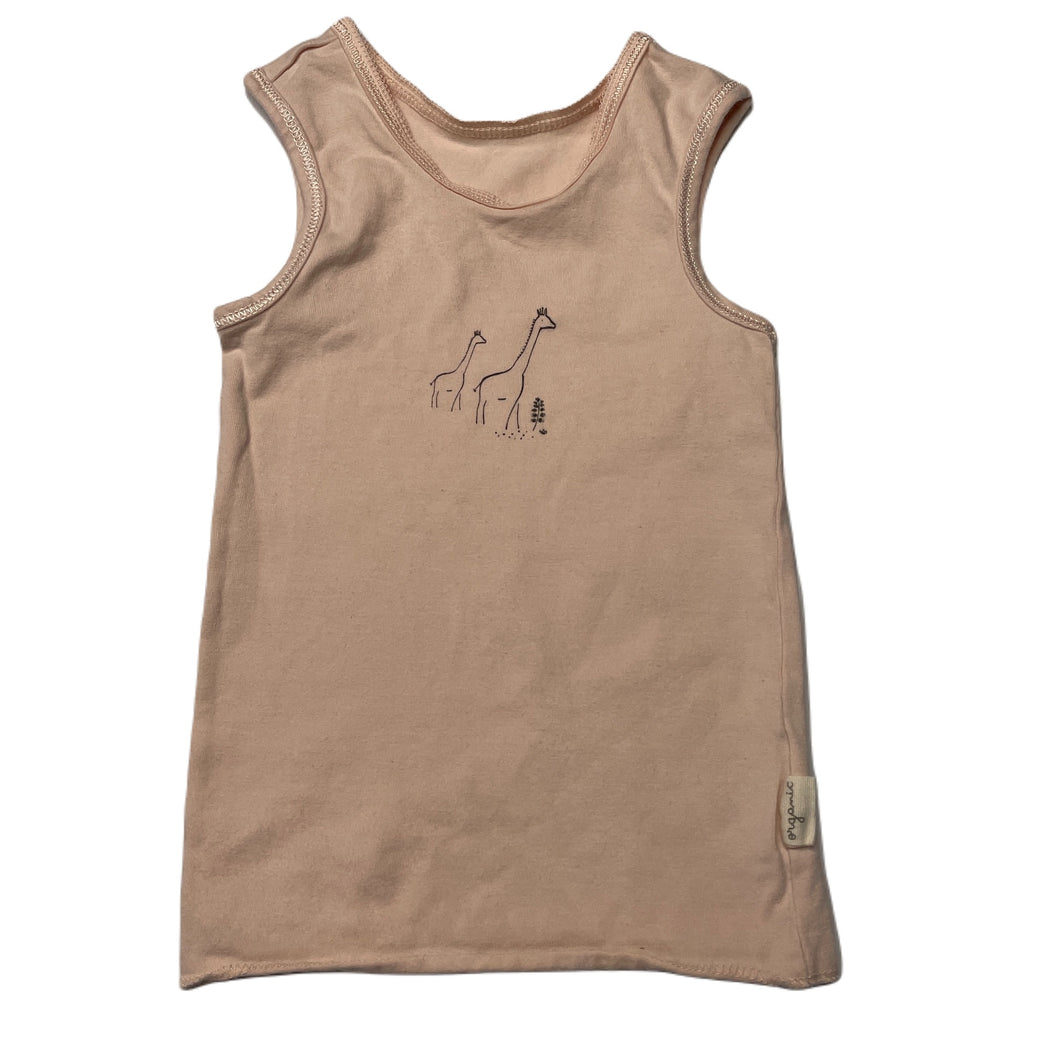 Girls Anko, organic cotton blend singlet top, GUC, size 0,  