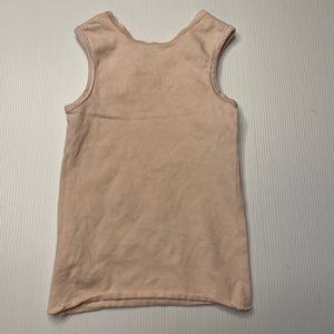 Girls Anko, organic cotton blend singlet top, GUC, size 0,  