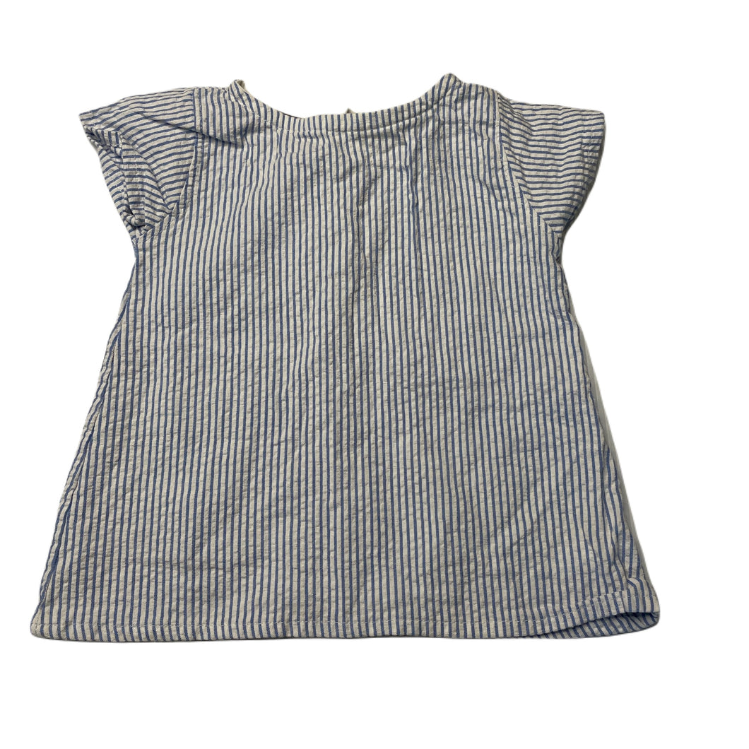 Girls Frankie Jones, striped organic cotton top, GUC, size 000,  