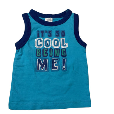 Boys Tiny Little Wonders, cotton singlet top, EUC, size 00,  