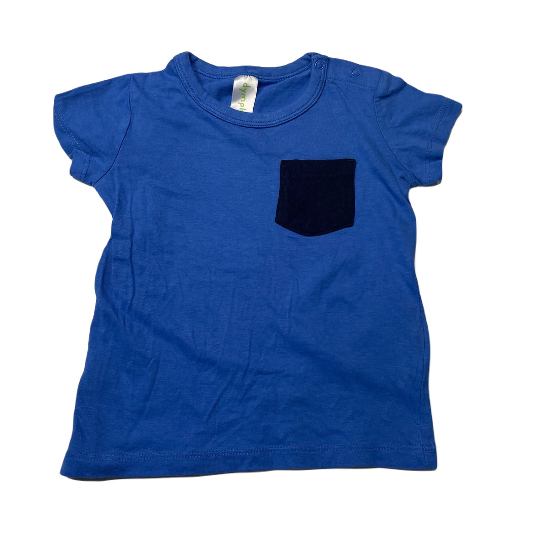 Boys Dymples, blue cotton t-shirt / top, GUC, size 0,  