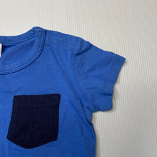 Load image into Gallery viewer, Boys Dymples, blue cotton t-shirt / top, GUC, size 0,  