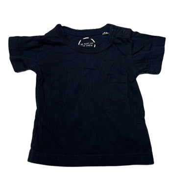unisex Bonds, navy organic cotton t-shirt / top, EUC, size 000,  
