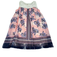 Load image into Gallery viewer, Girls Ollies Place, lined floral party dress, light marks, small catches, FUC, size 4, L: 56cm