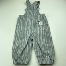 Load image into Gallery viewer, Boys Pumpkin Patch, cotton overalls / dungarees, zebra, GUC, size 1,  