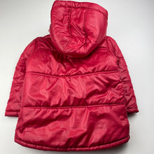 Load image into Gallery viewer, Boys Pumpkin Patch, red puffer jacket / coat, detachable hood, GUC, size 2,  