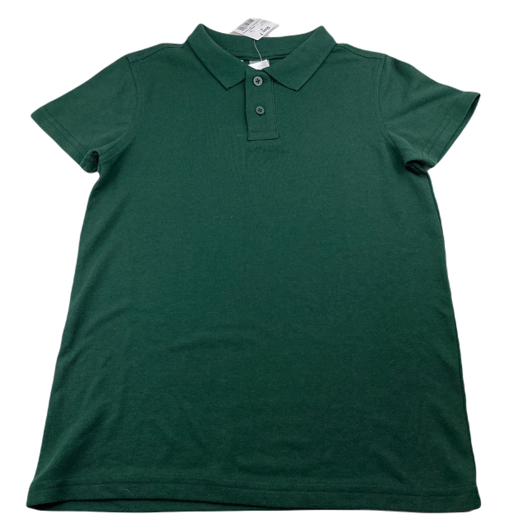 unisex Anko, green school polo shirt top, NEW, size 7,  