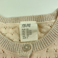 Load image into Gallery viewer, Girls H&amp;M, knitted cotton bolero cardigan, EUC, size 2,  