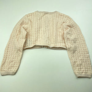 Girls H&M, knitted cotton bolero cardigan, EUC, size 2,  