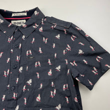 Load image into Gallery viewer, Boys M.ONE.11, lightweight cotton short sleeve shirt, birds, EUC, size 12,  