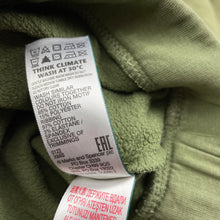 Load image into Gallery viewer, unisex M&amp;S, olive fleece lined sweater / jumper, discolouration, FUC, size 2,  