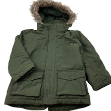 Load image into Gallery viewer, unisex H&amp;M, khaki hooded zip up jacket / coat, EUC, size 2,  