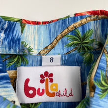 Load image into Gallery viewer, Boys Bula Child, Hawaiian style cotton short sleeve shirt, EUC, size 8,  