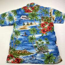 Load image into Gallery viewer, Boys Bula Child, Hawaiian style cotton short sleeve shirt, EUC, size 8,  