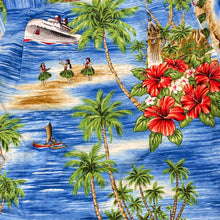 Load image into Gallery viewer, Boys Bula Child, Hawaiian style cotton short sleeve shirt, EUC, size 8,  