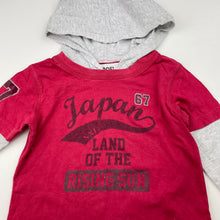 Load image into Gallery viewer, Boys WOOF!, cotton hooded long sleeve t-shirt / top, FUC, size 2,  