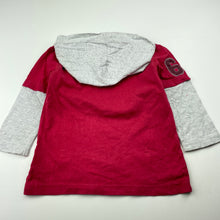 Load image into Gallery viewer, Boys WOOF!, cotton hooded long sleeve t-shirt / top, FUC, size 2,  