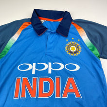 Load image into Gallery viewer, Boys ICB, India cricket polo / sports top, Armaan, armpit to armpit: 40.5cm, GUC, size 12-14,  