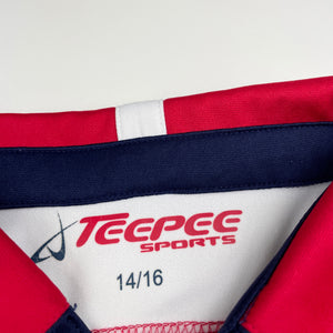 Boys TEEPEE SPORTS, Canada polo sports top, EUC, size 14-16,  