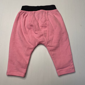 Girls Bonds, pink leggings / bottoms, elasticated, EUC, size 000,  