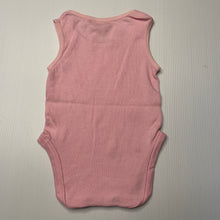 Load image into Gallery viewer, Girls Dymples, pink ribbed cotton singletsuit, EUC, size 000,  