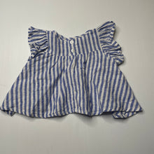 Load image into Gallery viewer, Girls Seed, striped linen / cotton top, EUC, size 000,  